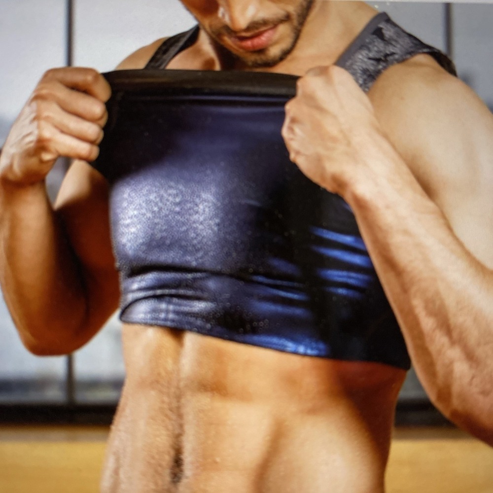 Sweat Shaper Men's‎ Athletic Tank Sauna Tank Compression Tank SWEAT L/XL NWOT - Picture 8 of 9